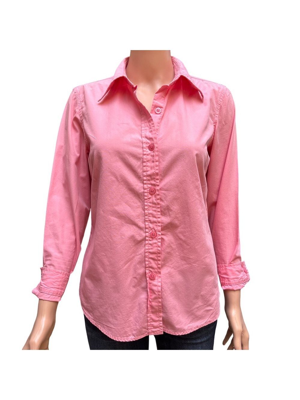 Gap Pink Women's Button-Up Long Sleeve Cotton Shirt XS